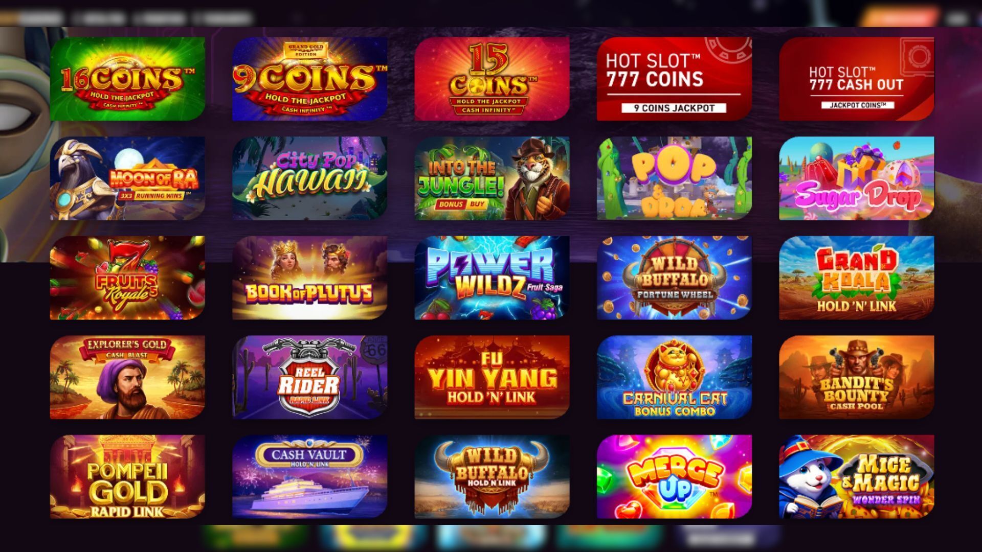 This is a screenshot of the Ricky Casino Online Pokies in Australia