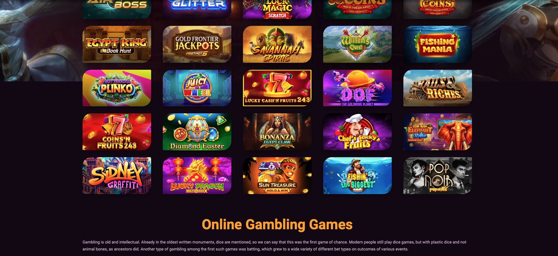 Dundee Slots Games