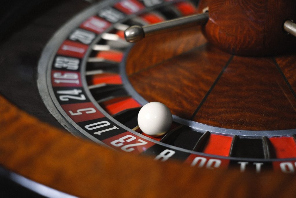 close up of a roulette wheel