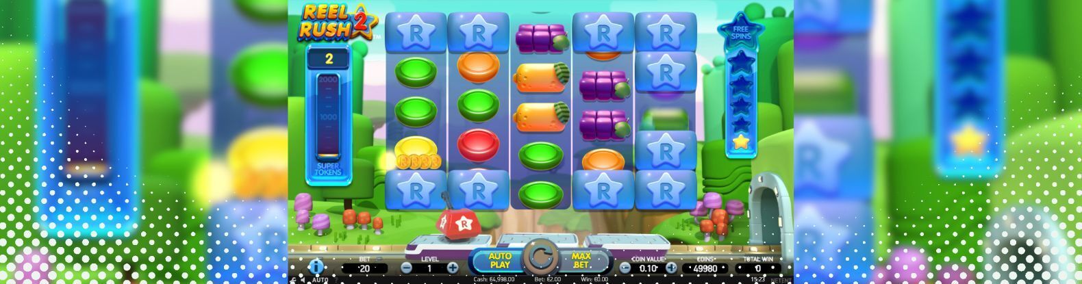 This is a picture of Reel Rush Pokies Game by Netent
