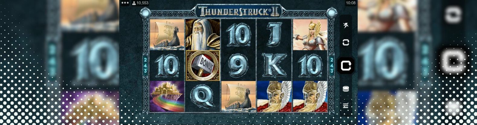 This is a picture of Thunderstruck II Pokies Game by Microgaming