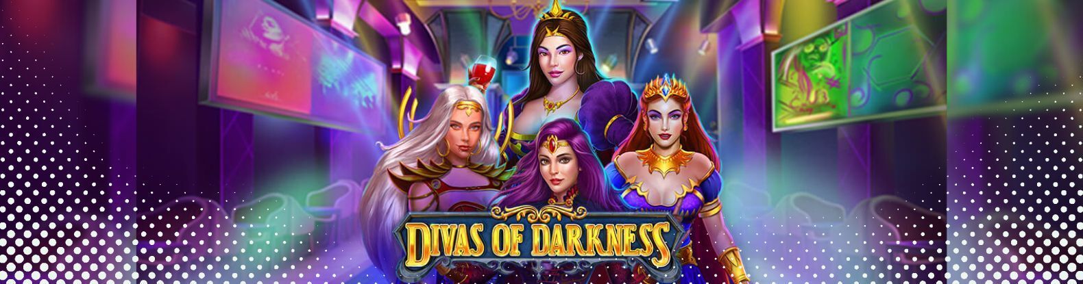 This is a pic of Divas of Darkness Online Pokies Game by RealTime Gaming