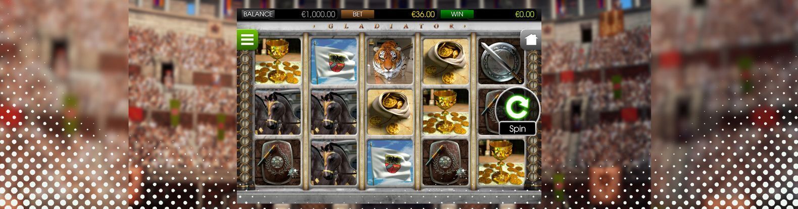 This is a pic of Gladiator pokies game by Betsoft