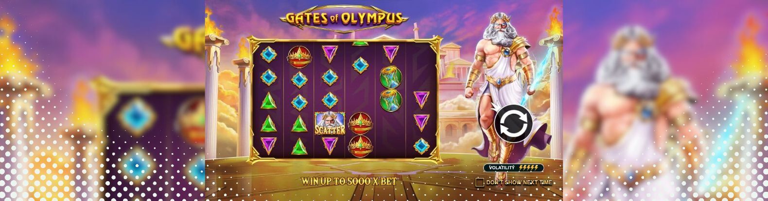 This is a screenshot of Gates of Olympus Pokies Game by Pragmatic Play