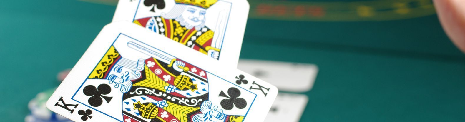 This is a picture of two poker cards on a poker game