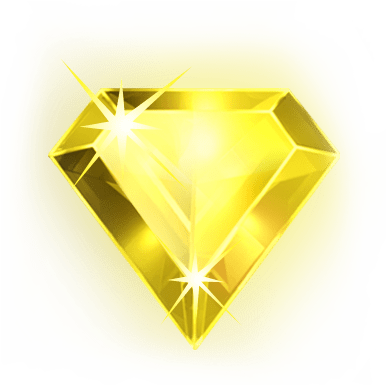 Yellow Gem symbol in Starburst