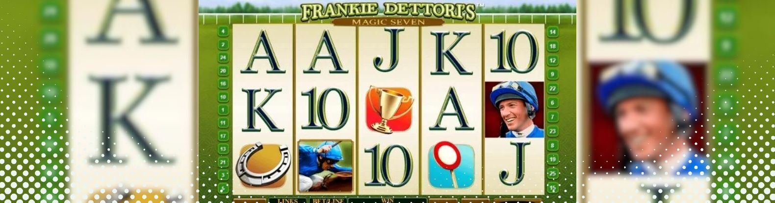 This is a screenshot of Frankie Dettori's Magic Seven Online Pokies Game by Playtech