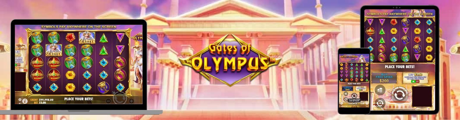 Play Gates of Olympus on Mobile