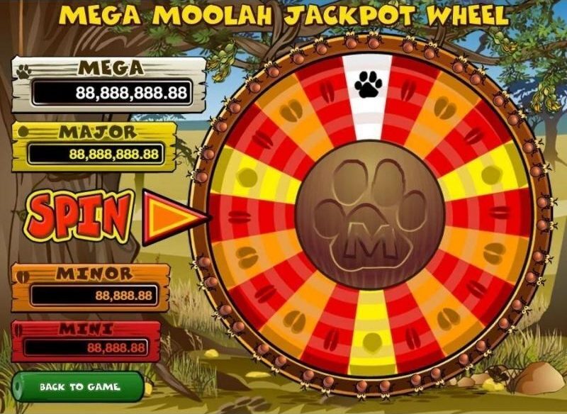 Win a progressive jackpot with the Mega Moolah pokie