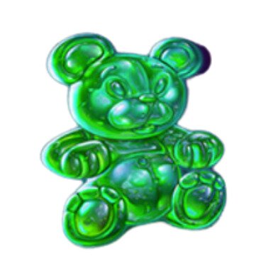 Green Gummy bears symbol