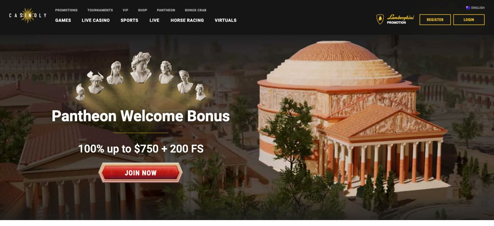 Casinoly Welcome Page